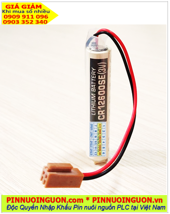 Sanyo CR12600SE; Pin nuôi nguồn Sanyo CR12600SE lithium 3v 1450mAh  (Zắc nâu)_Xuất xứ Nhật